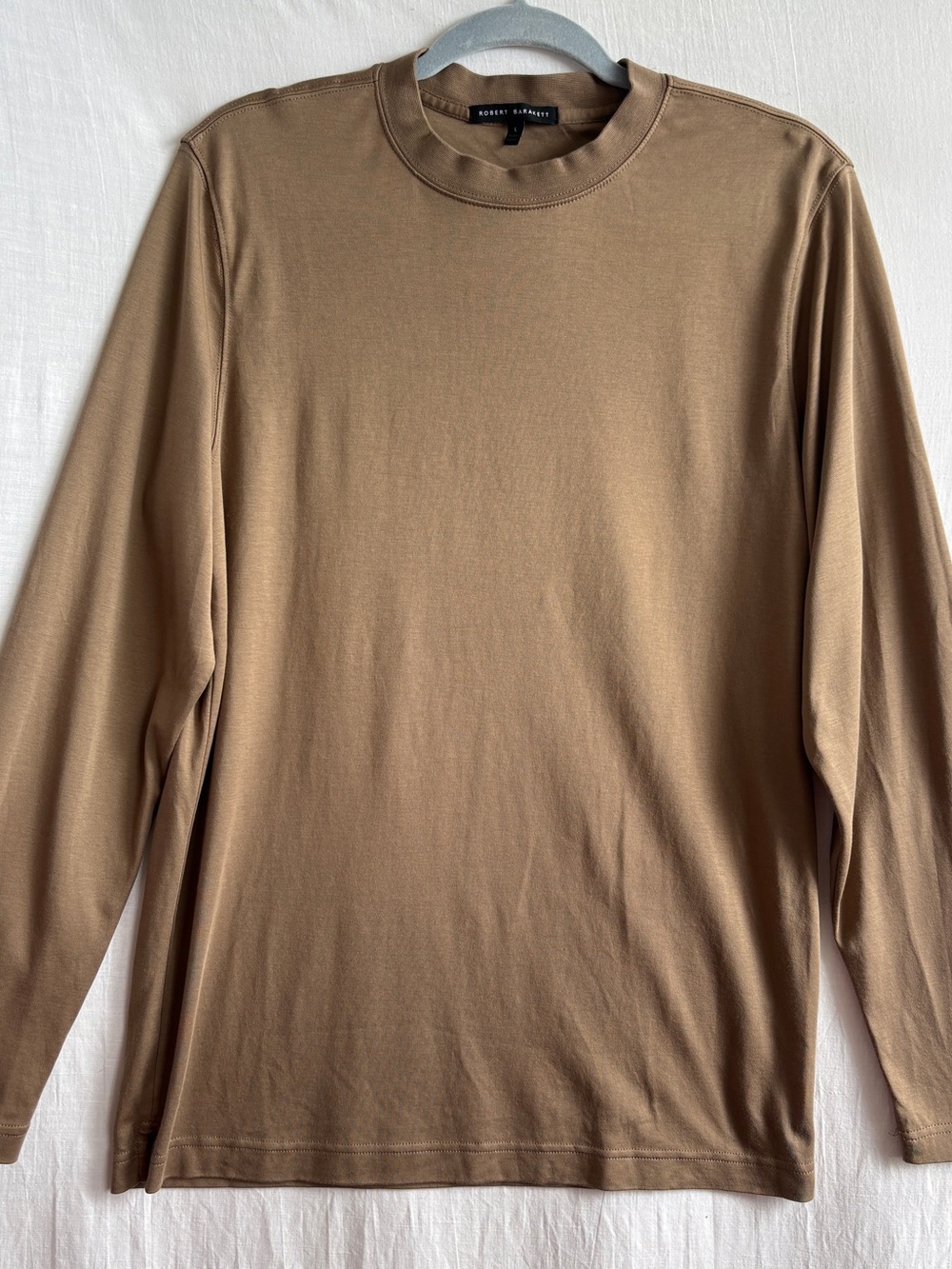 Robert Barakett Georgia Men's Long Sleeve Crewneck Shirt - Shitake
